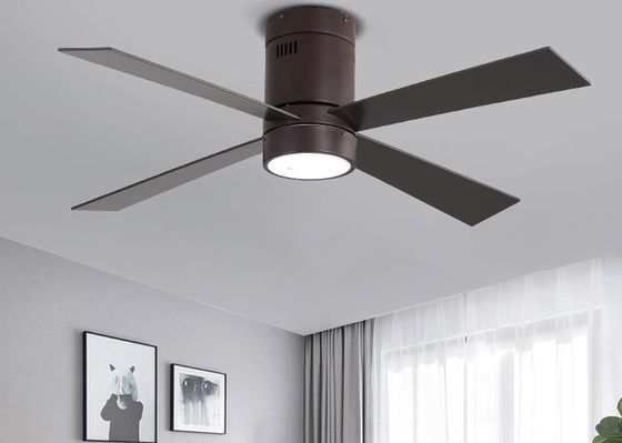 fan de plafond moderne de style de lame en métal de 65W 48Inch 4