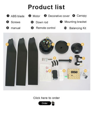 fan de plafond de lame en métal de moteur de C.C de 42Inch 35w pour le gymnase de maison de pièce de séance d'entraînement