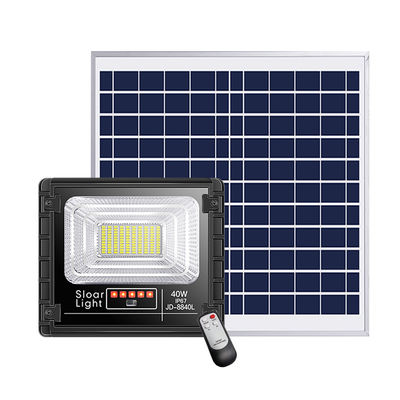 25w 150w lumières actionnées solaires extérieures solaires de sécurité de la lumière d'inondation de 300 watts 80lm/w 3.7V