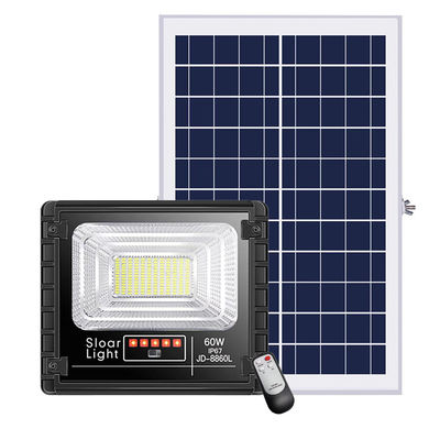 25w 150w lumières actionnées solaires extérieures solaires de sécurité de la lumière d'inondation de 300 watts 80lm/w 3.7V