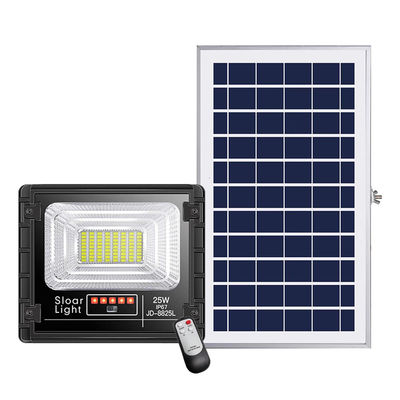 25w 150w lumières actionnées solaires extérieures solaires de sécurité de la lumière d'inondation de 300 watts 80lm/w 3.7V