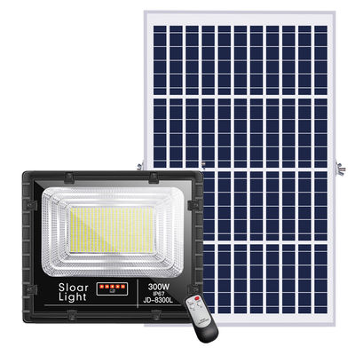 25w 150w lumières actionnées solaires extérieures solaires de sécurité de la lumière d'inondation de 300 watts 80lm/w 3.7V