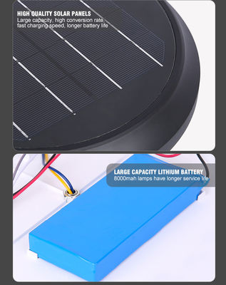 35/65/85 rhéostat solaire de soutien de la lumière 6500LM de jardin de l'acier inoxydable LED de cm
