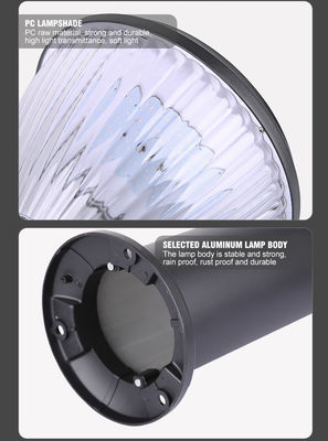 35/65/85 rhéostat solaire de soutien de la lumière 6500LM de jardin de l'acier inoxydable LED de cm
