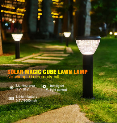 35/65/85 rhéostat solaire de soutien de la lumière 6500LM de jardin de l'acier inoxydable LED de cm