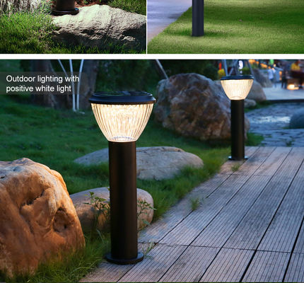 35/65/85 rhéostat solaire de soutien de la lumière 6500LM de jardin de l'acier inoxydable LED de cm