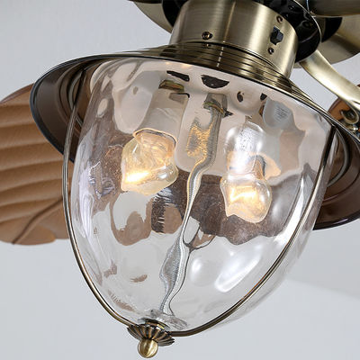 Lame escamotable invisible à télécommande décorative moderne de 4100k Crystal Ceiling Fan With Light