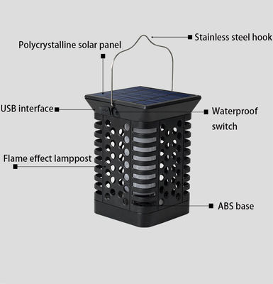 Lumière solaire d'enjeu de clignotement 95lm/w de l'ABS de FCC LED de lumière solaire moderne de paysage