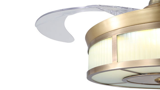 lames invisibles escamotables à télécommande de la lumière 220VAc de fan de plafond de 42 pouces 3500K