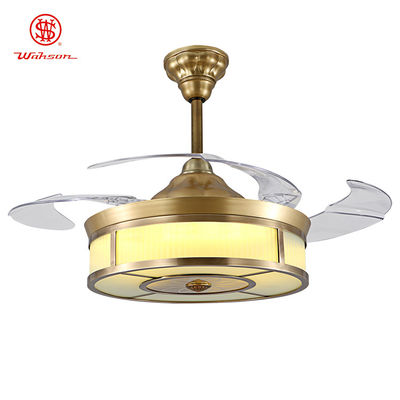 lames invisibles escamotables à télécommande de la lumière 220VAc de fan de plafond de 42 pouces 3500K