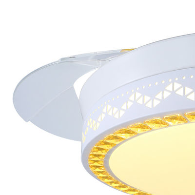 Fan de plafond pliable blanche décorative moderne de 5250lm 70W avec la lumière pour la maison