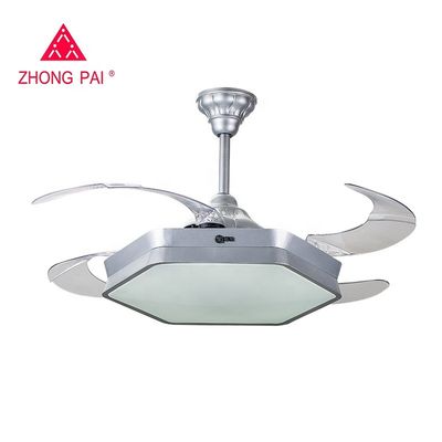 Vitesse rapide 42&quot; d'EMC lumière escamotable de fan de plafond de Dimmable avec les lames pliantes