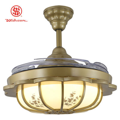 Fan de plafond invisible moderne transparente de ccc Balde 3500K/fan de plafond tranquille avec la lumière