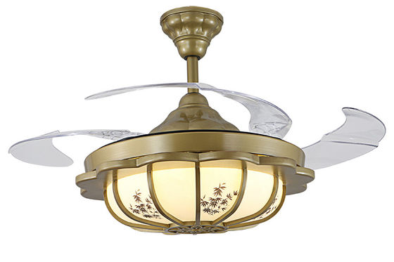 Fan de plafond invisible moderne transparente de ccc Balde 3500K/fan de plafond tranquille avec la lumière