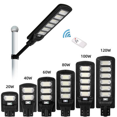 lampe extérieure solaire Ip65 de réverbères de 6000K 100W 200W 300W à télécommande
