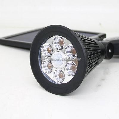 projecteur solaire de capteur de mouvement de 12LEDs 20-600Lumen tête solaire de projecteur de double