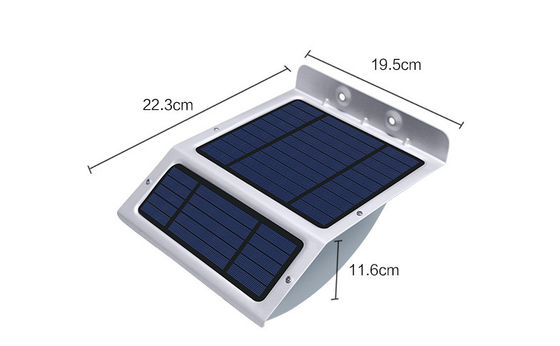 lumière de mur de capteur solaire de 6000-7000K 20pcs LED pour annoncer l'éclairage