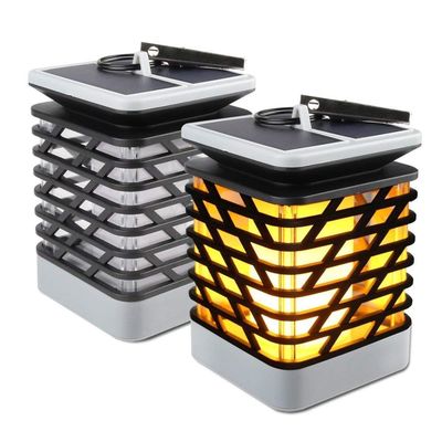 Lumière de clignotement menée solaire de torche de flamme de 30LM 3500K