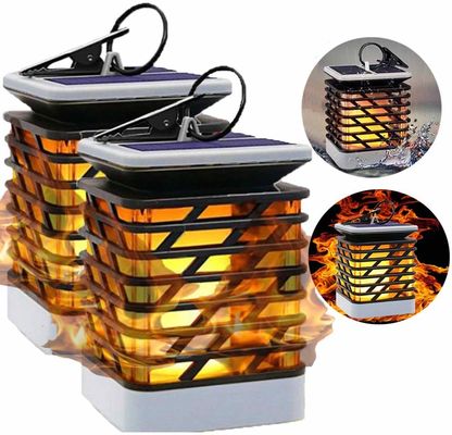 Lumière de clignotement menée solaire de torche de flamme de 30LM 3500K