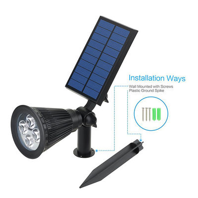Le paysage solaire de lumière de jardin de la transitoire 6pcs LED met en lumière 200lm extérieur