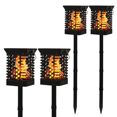 Torche de clignotement de lampe d'IP65 75 LED de jardin de flamme solaire solaire blanche chaude de la lumière 100lm/w