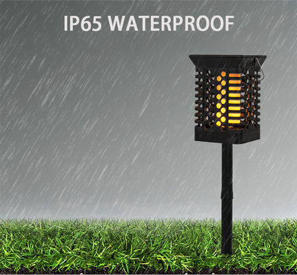 Torche de clignotement de lampe d'IP65 75 LED de jardin de flamme solaire solaire blanche chaude de la lumière 100lm/w