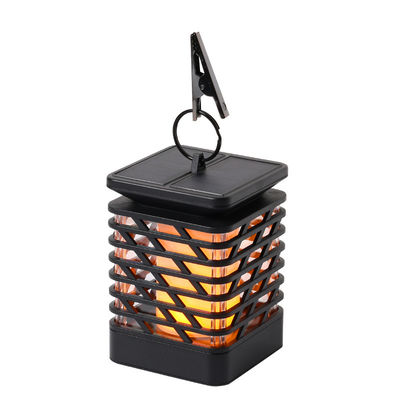 Torches solaires de flamme de 3500K 40LM LED de lanternes solaires sans fil blanches chaudes de jardin