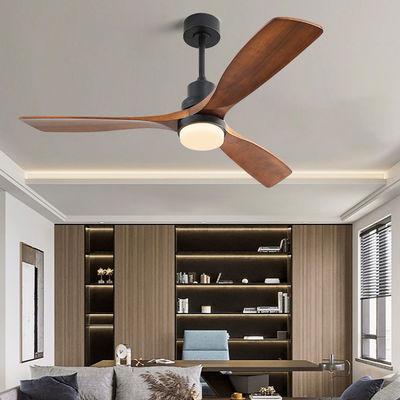 Fan de plafond intelligente de Dimmable AC/DC120V 65W avec 3 des vitesses légère et à distance