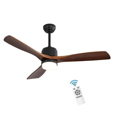 temps 52Inch plaçant la lumière en bois de fan de plafond