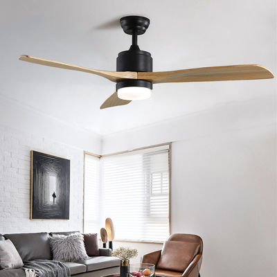 temps 52Inch plaçant la lumière en bois de fan de plafond