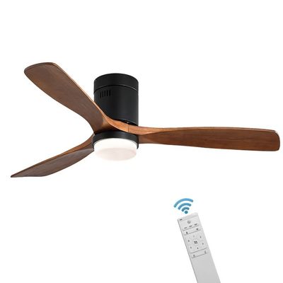Style industriel 65 lampe en bois de fan de plafond de la fan de plafond de lame de watt 90lm/w 120v