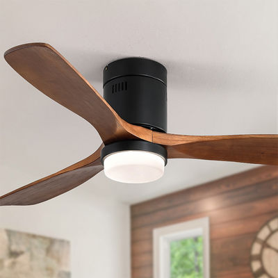 Style industriel 65 lampe en bois de fan de plafond de la fan de plafond de lame de watt 90lm/w 120v