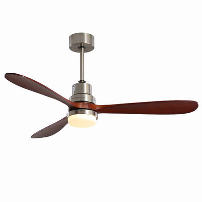 Vitesse en bois à la maison de la lumière trois de fan de plafond de l'hôtel 220v 1320MM d'EMC adaptée aux besoins du client