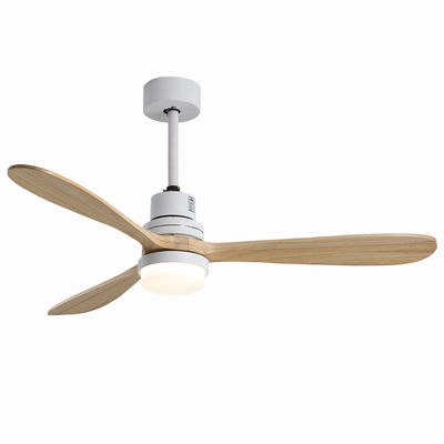 Vitesse en bois à la maison de la lumière trois de fan de plafond de l'hôtel 220v 1320MM d'EMC adaptée aux besoins du client