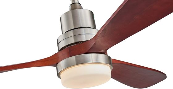 Vitesse en bois à la maison de la lumière trois de fan de plafond de l'hôtel 220v 1320MM d'EMC adaptée aux besoins du client