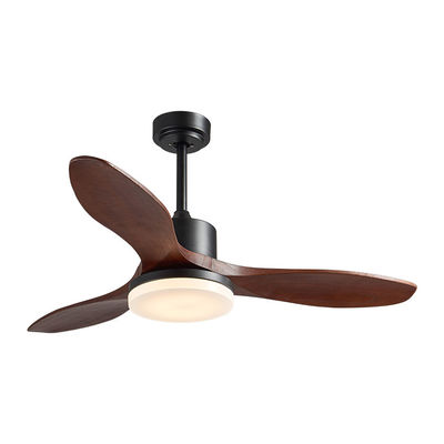 Fan de plafond 20w électrique de cru de lame de contreplaqué 52 pouces avec la décoration légère pour la maison