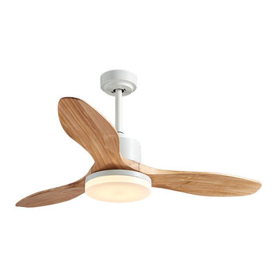 Fan de plafond 20w électrique de cru de lame de contreplaqué 52 pouces avec la décoration légère pour la maison