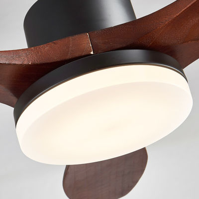 Fan de plafond 20w électrique de cru de lame de contreplaqué 52 pouces avec la décoration légère pour la maison