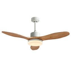 Fan de plafond 20w électrique de cru de lame de contreplaqué 52 pouces avec la décoration légère pour la maison