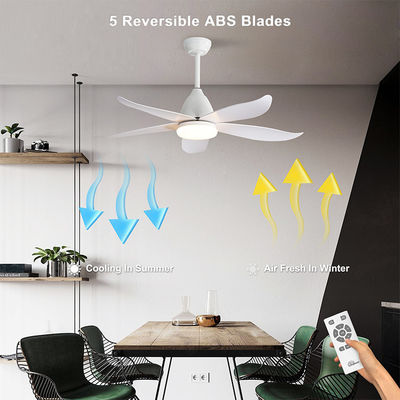 Grand style naturel du fer 3000K 35W 5 d'ABS de lame de plafond de lampe de fantaisie de fan