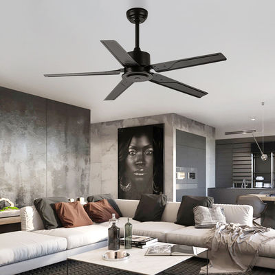 Tracez le temps de fan de plafond de piédestal de lame en métal de pouce 110VAC du style 52 plaçant le rf à télécommande