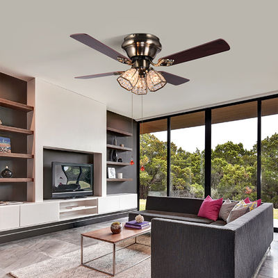 100lm/w 120V fan de plafond à quatre pales de lumière de fan de plafond de 48 pouces avec la lumière