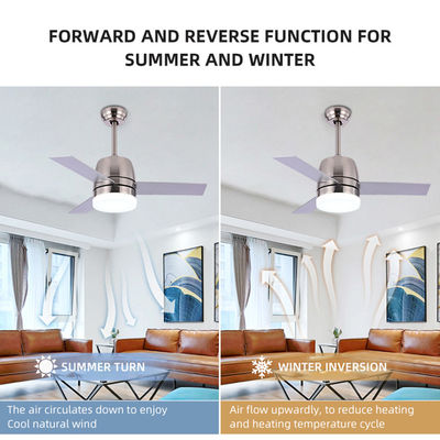 65W 3000K 36 fan de plafond en métal de lame du fer 3 de lumière de fan de plafond de pouce