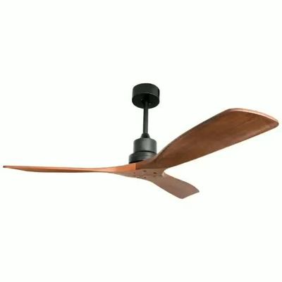 3 la lumière en bois solide 52Inch de fan de plafond de fer des lames 65w a mené la fan de plafond d'intérieur