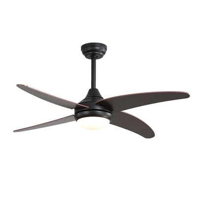 économie d'énergie de lampe de fan de plafond de lame en métal de contreplaqué de fer de 3000-5000K 50000Hour