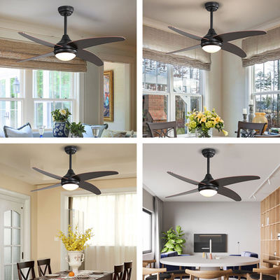 économie d'énergie de lampe de fan de plafond de lame en métal de contreplaqué de fer de 3000-5000K 50000Hour