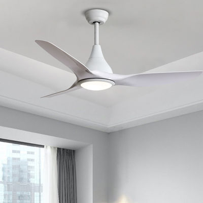 Fan de plafond blanche de lame de 5 ABS de la vitesse 3CCT pour le restaurant 1500LM