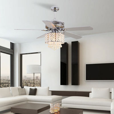 2000 lustres à la maison décoratif 90lm/w de fan de plafond de lame en métal de lumen