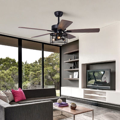 Moteur à courant alternatif de C.C du contreplaqué 2000LM Crystal Ceiling Fan Light With du Ministère de l'Intérieur 5