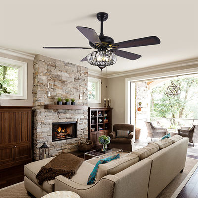 Fan de plafond industrielle extérieure de lame de pouce lumière/52 5 de fan de plafond du support 120V 65W